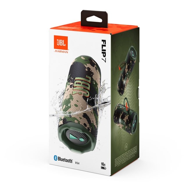 JBL Flip 7 Squad/Camo Bluetooth Speaker - 12