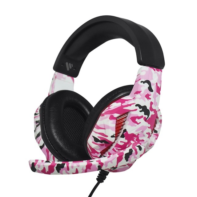 Vybe Camo Diva Pink Gaming Headset - 1