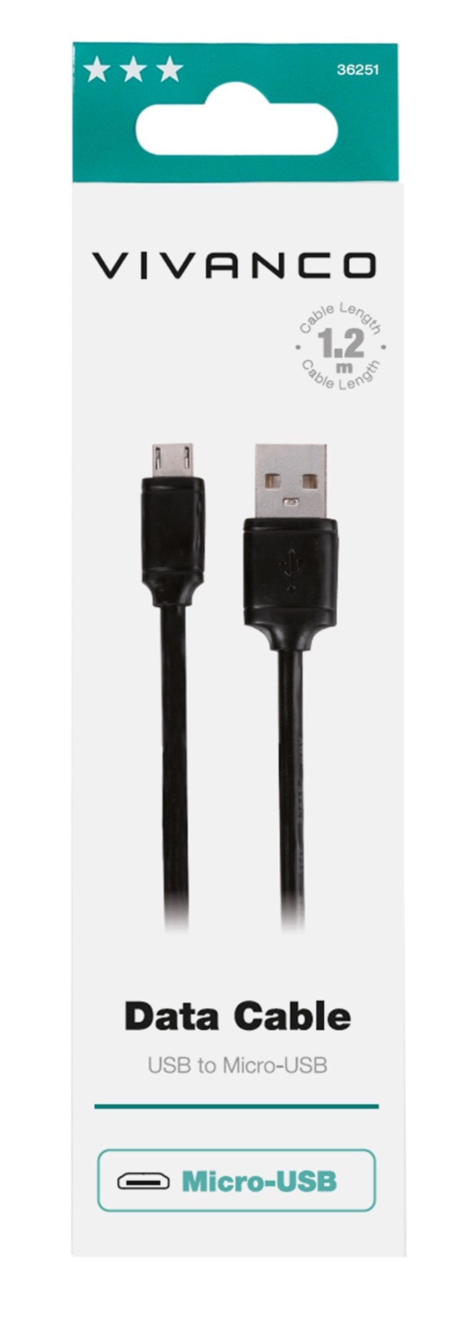 Vivanco Micro USB Charge & Sync Cable - 2