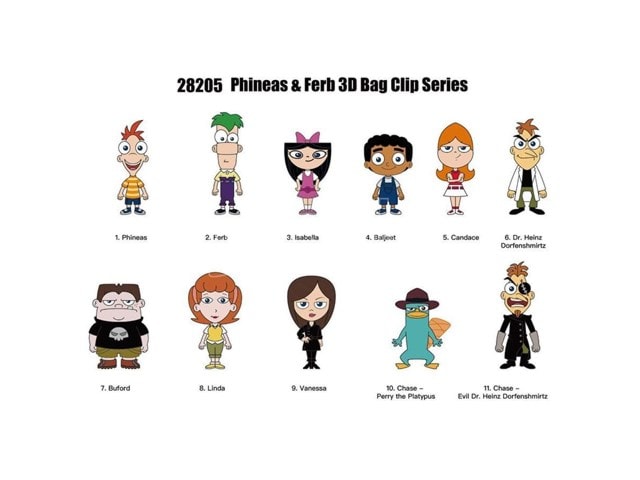 Phineas & Ferb Series 1 Bag Clips - 2