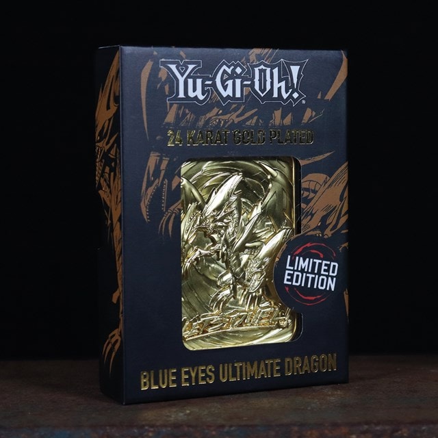 Yu-Gi-Oh! Blue Eyes Ultimate Dragon: 24K Gold Plated Ingot Collectible - 3