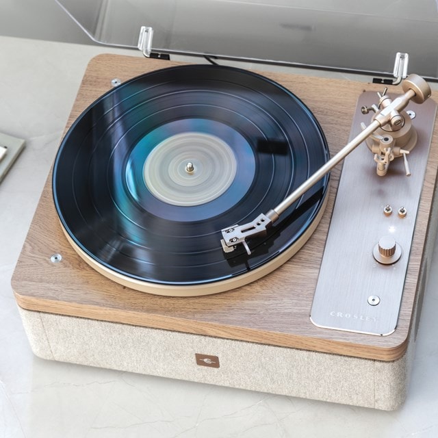 Crosley E100 Natural/Light Wood Turntable - 8