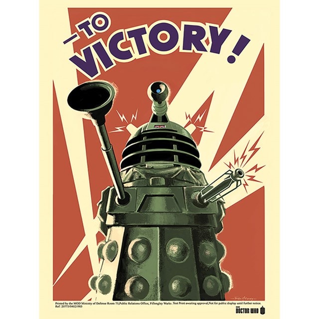 Victory Doctor Who Canvas Print 60 x 80cm - 1