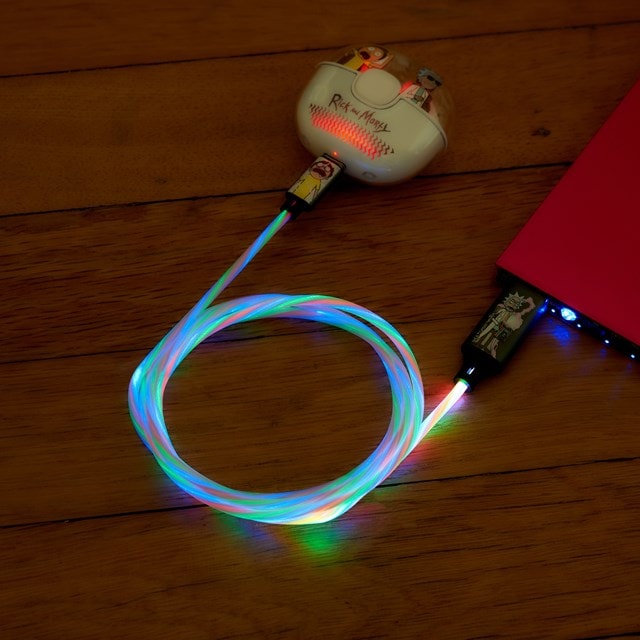 Lazerbuilt Rick & Morty Light-Up USB-C Cable - 6