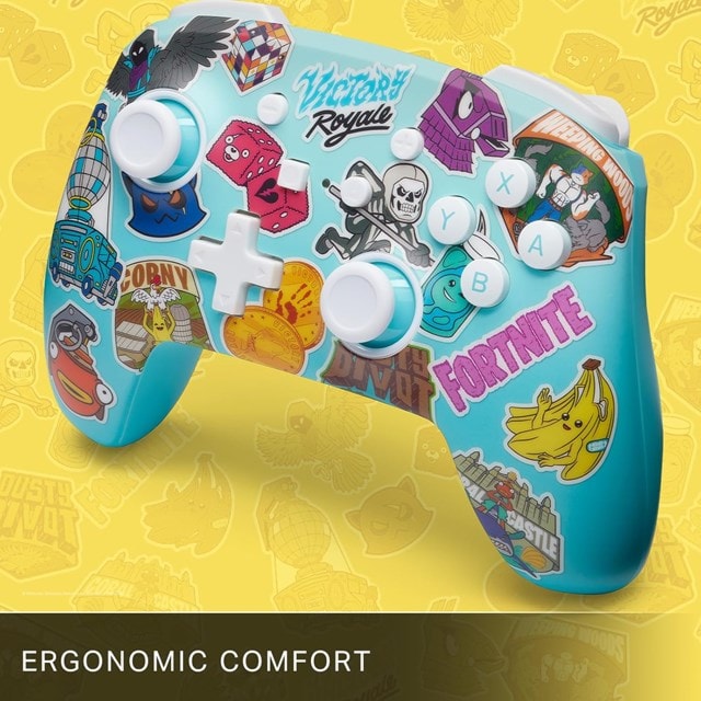 PowerA Enhanced Wireless Controller for Nintendo Switch - Fortnite Sticker Mania - 6