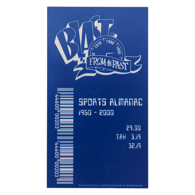 Sport Almanac Back To The Future Limited Edition Ingot Collectible