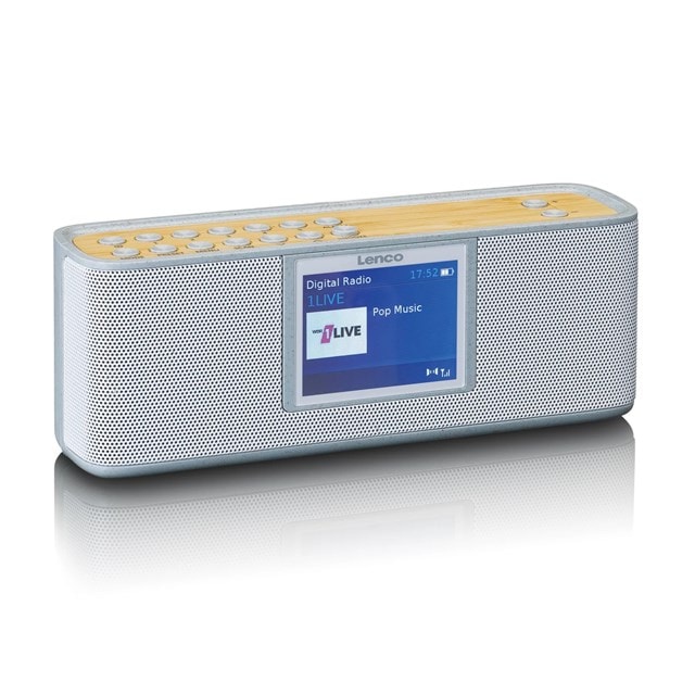Lenco PDR-046 Silver DAB+/FM RADIO & Bluetooth Speaker - 2