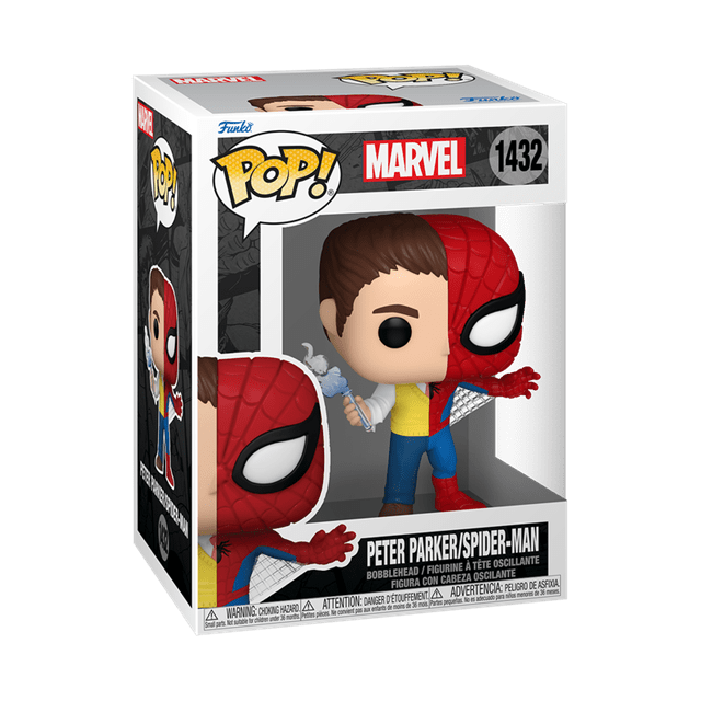 Peter Parker / Spider-Man 1432 Marvel Split Funko Pop Vinyl - 2