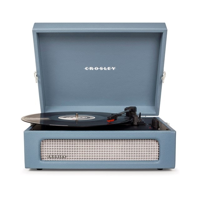 Crosley Voyager Washed Blue Bluetooth Turntable - 1