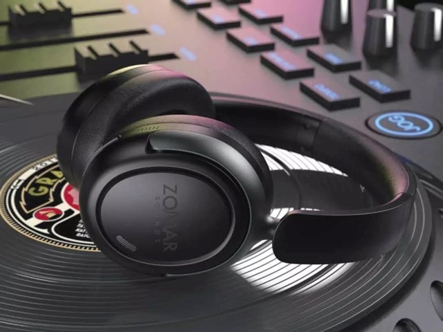 Zomar Sounds Apollo Black Active Noise Cancelling Bluetooth Headphones - 2