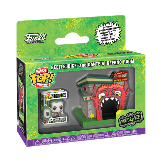 Beetlejuice And Dantes Inferno Room Beetlejuice Funko Bitty Pop Town - 4