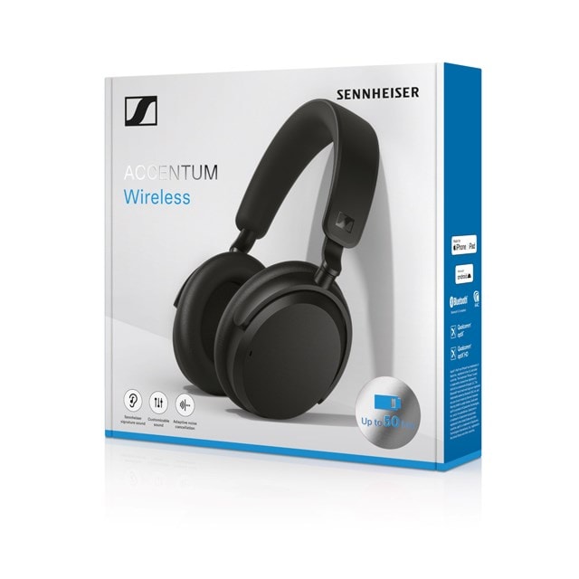 Sennheiser Accentum Plus Black Active Noise Cancelling Bluetooth Headphones - 8