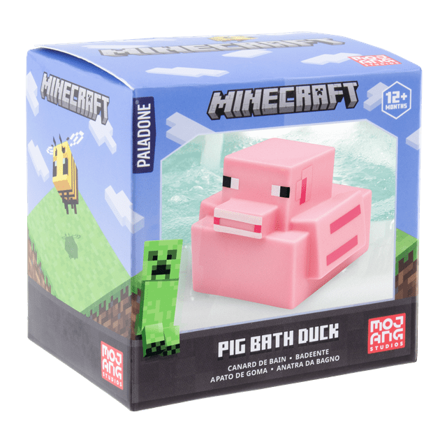 Pig Bath Duck Minecraft Figurine - 3