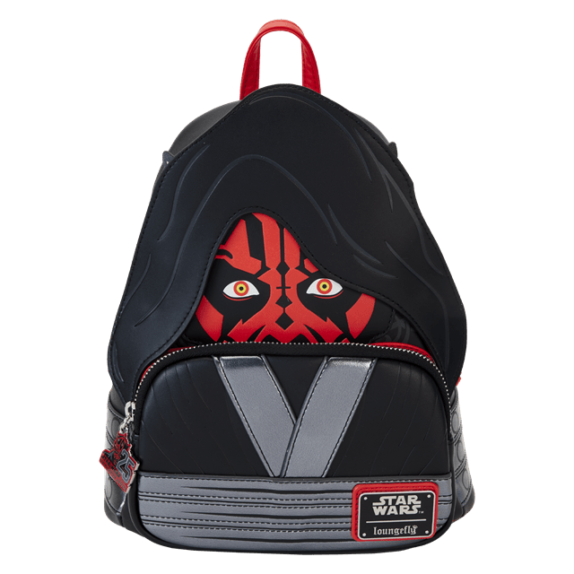 Darth Maul Detachable Hood Cosplay Mini Backpack Star Wars Phantom Menace 25th Loungefly - 1