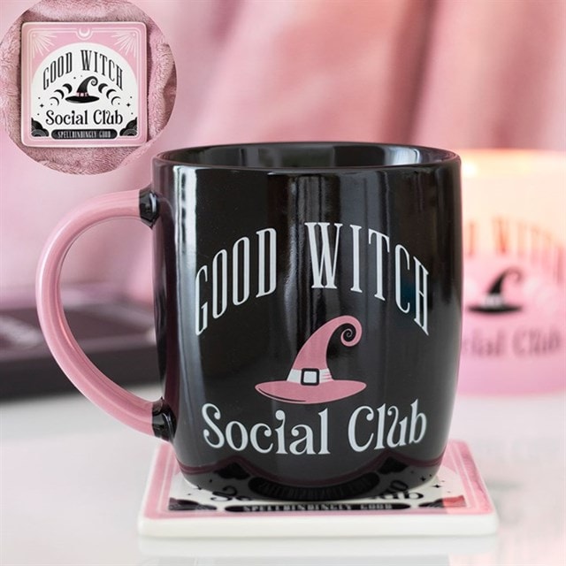 Good Witch Social Club Mug & Coaster Set - 4