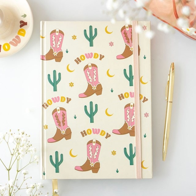 Cowboy Boot A5 Notebook With Sticker Sheet - 2