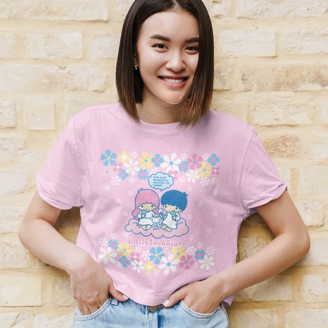 Little Twin Stars Starchip Ice Cream Sanrio Light Pink Tee