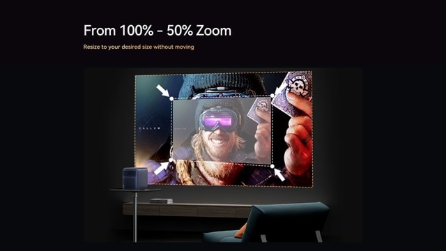 Wanbo Mozart 1 Pro Smart Projector with Bluetooth and Wifi - 12