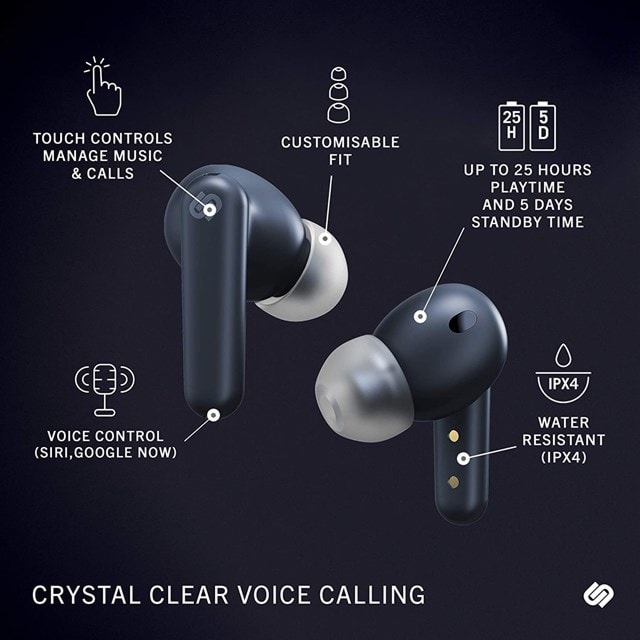 Urbanista London Dark Sapphire True Wireless Active Noise Cancelling Bluetooth Earphones - 2