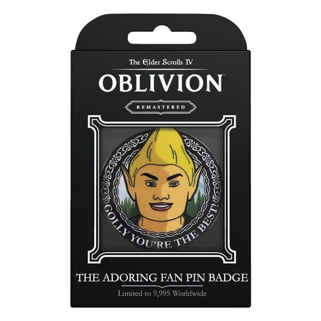 Elder Scrolls IV Oblivion Adoring Fan Pin Badge - 2