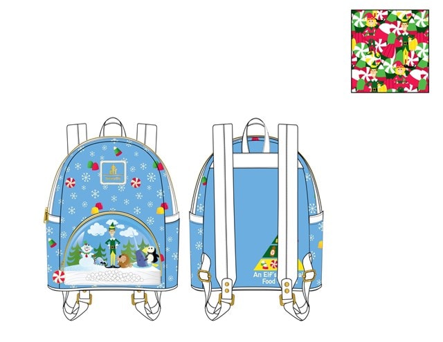 Elf Buddy And Friends Mini Loungefly Backpack - 4