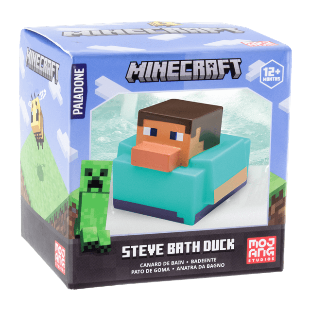 Steve Bath Duck Minecraft Figurine - 3