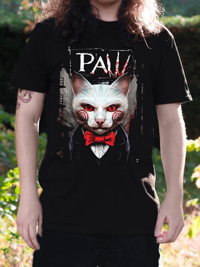 Paw Horror Cats Tee (Small) - 2