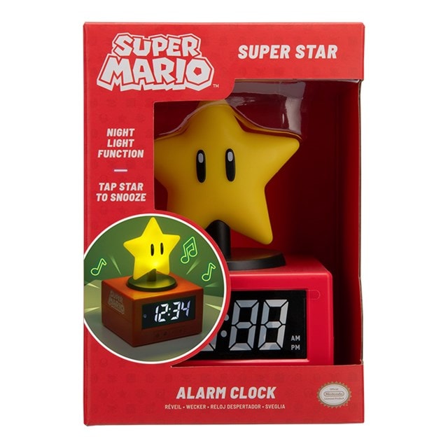 Super Star Super Mario Icon Alarm Clock - 4
