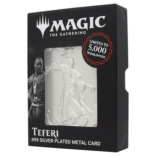 Magic the Gathering Limited Edition .999 Silver Plated Teferi Metal Collectible - 3