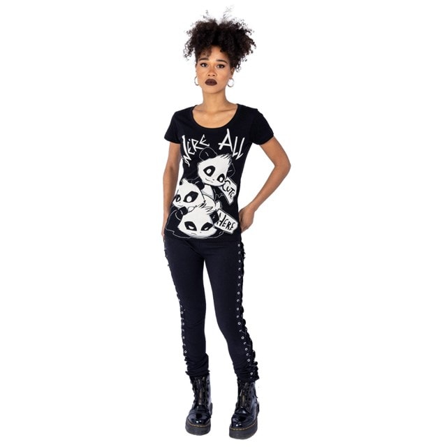 We Are All Cute Killer Panda Ladies Fit Tee (Small) - 5