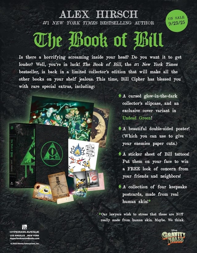 The Book of Bill (Gravity Falls) Limited Collector's Edition Hardback By Alex Hirsch - 6