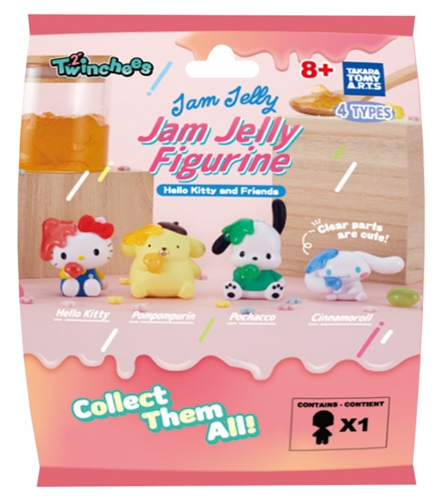 Hello Kitty & Friends Sanrio Jam Jelly Twinchees Collectables Blind Bag Figurine - 2