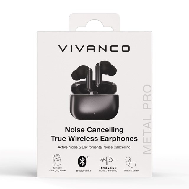 Vivanco Metal Pair Pro Anthracite True Wireless Bluetooth Earphones - 7