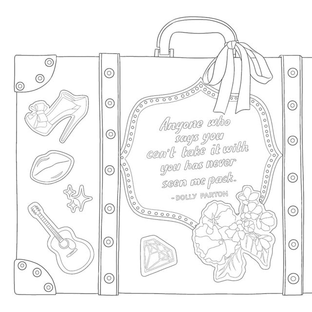 Be a Diamond: Decades of Dolly Parton's Style (An Unofficial Coloring Book) - 6