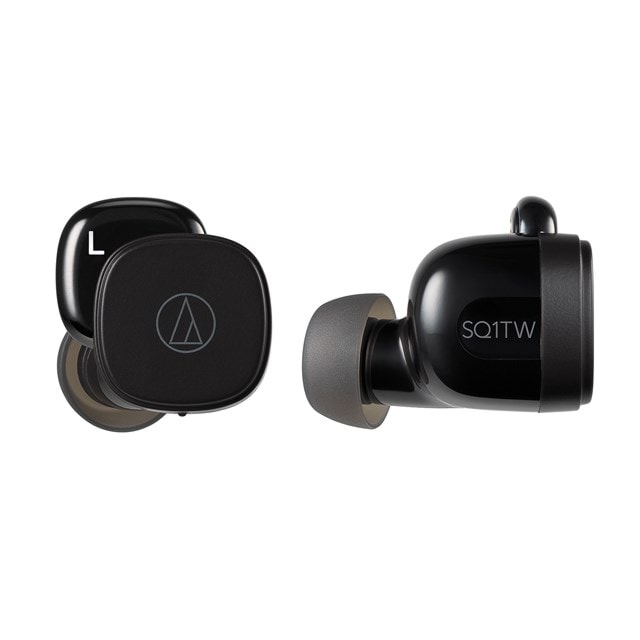 Audio Technica ATH-SQ1TW Black True Wireless Bluetooth Earphones - 1