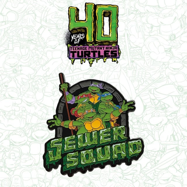 Limited Edition 40th Anniversary Teenage Mutant Ninja Turtles Pin Badge - 4