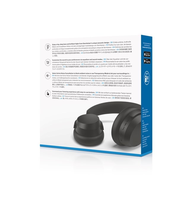 Sennheiser Accentum Black Active Noise Cancelling Bluetooth Headphones - 7