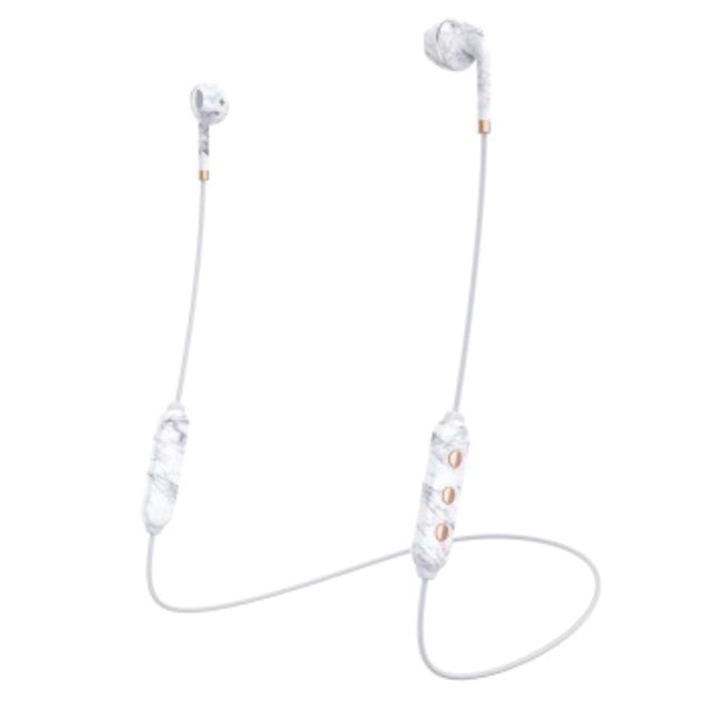 Happy Plugs Wireless II White Marble Bluetooth Earphones - 5