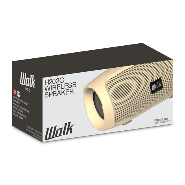 Walk Audio H202 Cream Bluetooth Speaker - 4