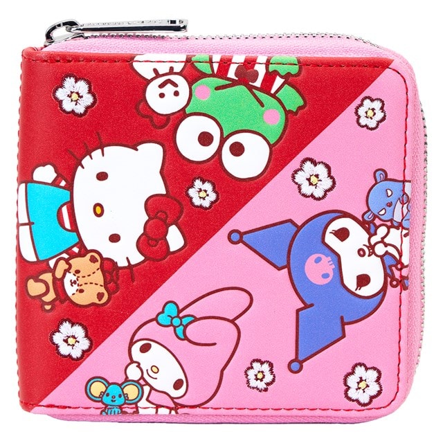 Hello Kitty & Friends Color Block Sanrio Loungefly Zip Around Wallet - 1