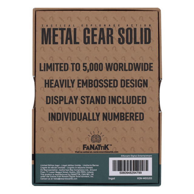 Raiden Metal Gear Solid 2 Ingot - 6