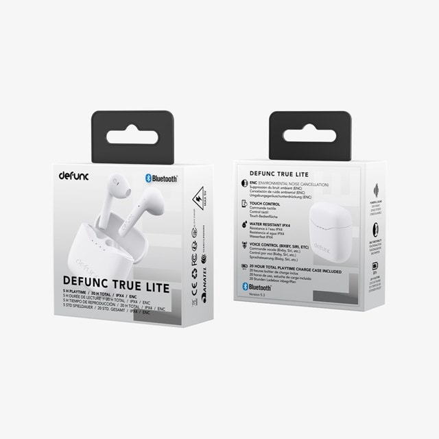 Defunc True Lite White True Wireless Bluetooth Earphones - 4