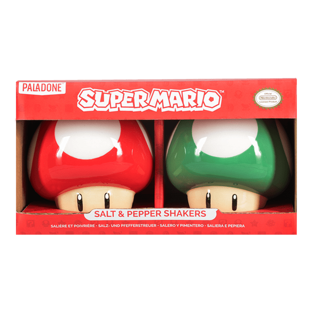 Mushroom Super Mario Salt And Pepper Shakers - 6