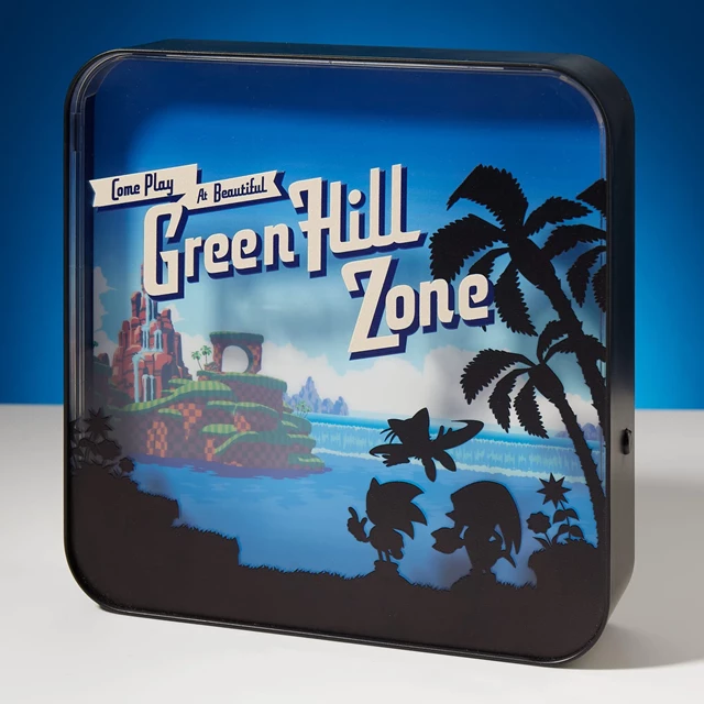 Green Hill Zone Sonic The Hedgehog Acrylic Lamp - 3
