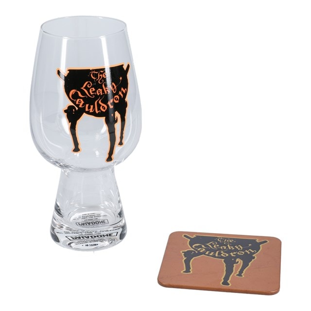 Leaky Cauldron Harry Potter Glass And Coaster Set - 1