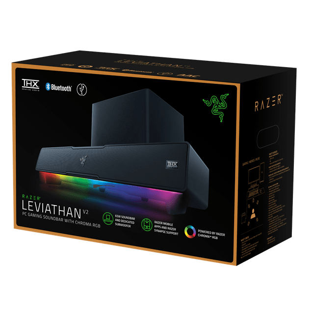 RAZER Leviathan V2 2.1 PC Soundbar with Subwoofer - Black - 8