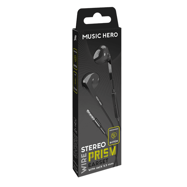 Music Hero Prism Black Earphones - 2