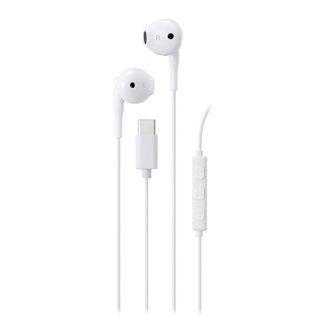 Streetz C210 White USB-C Earphones - 1