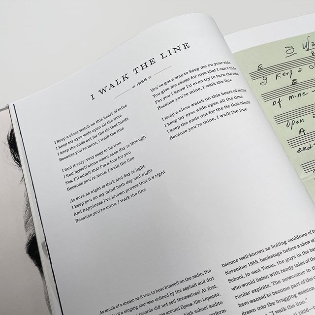 Johnny Cash: The Life In Lyrics Hardback By Mark Stiepler - 5