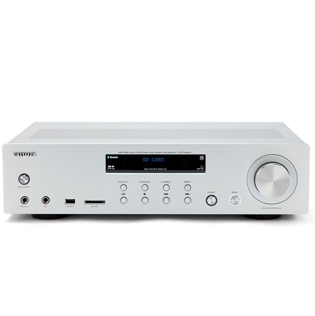 Aiwa AMU-120BTSL Silver Stereo Amplifier - 1